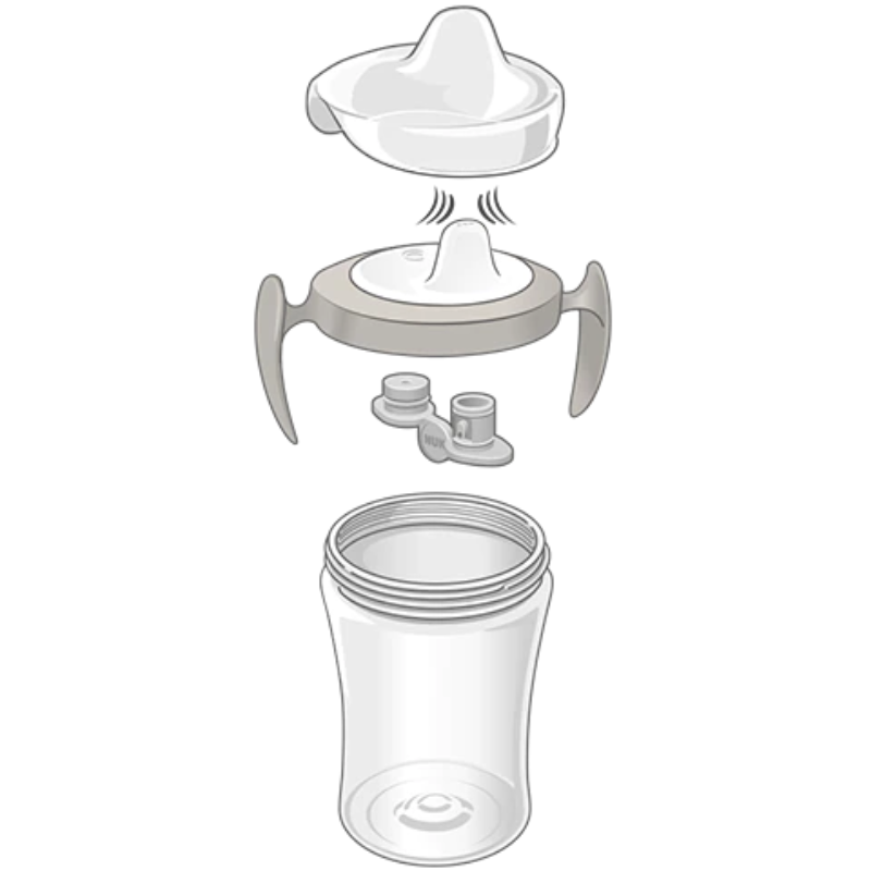 Tasse d&#039;apprentissage NUK 230 ml avec bec verseur