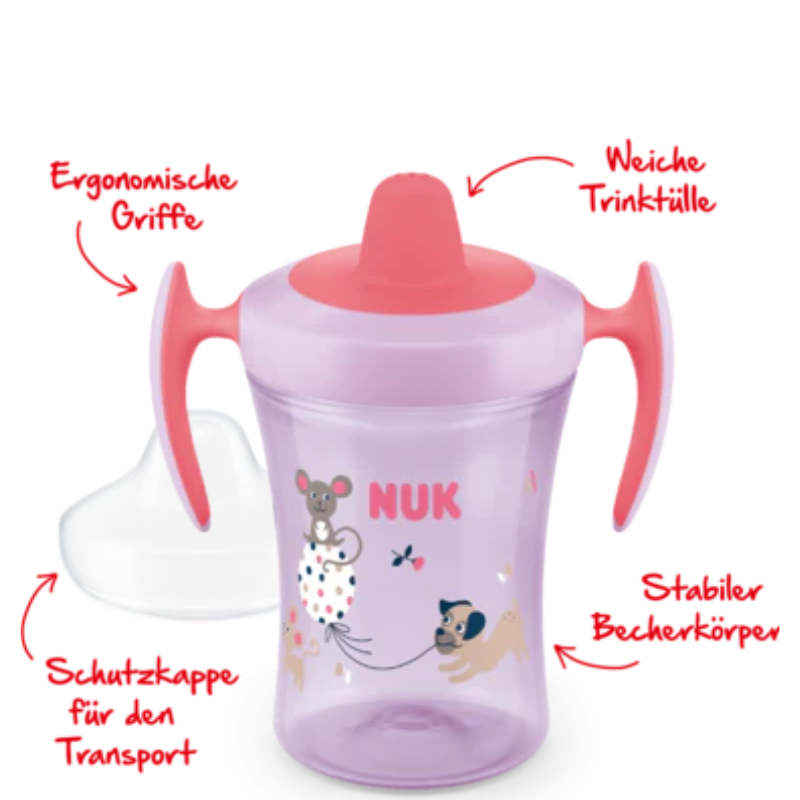 Tasse d&#039;apprentissage NUK 230 ml avec bec verseur