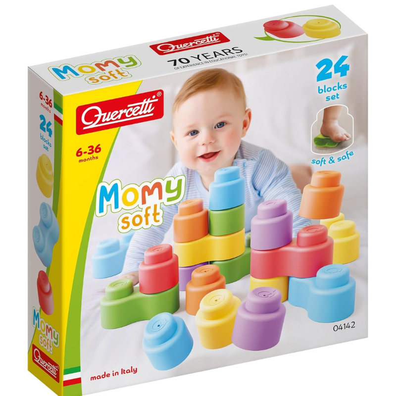Quercetti Leggo Soft 24 Pièces - 6M+