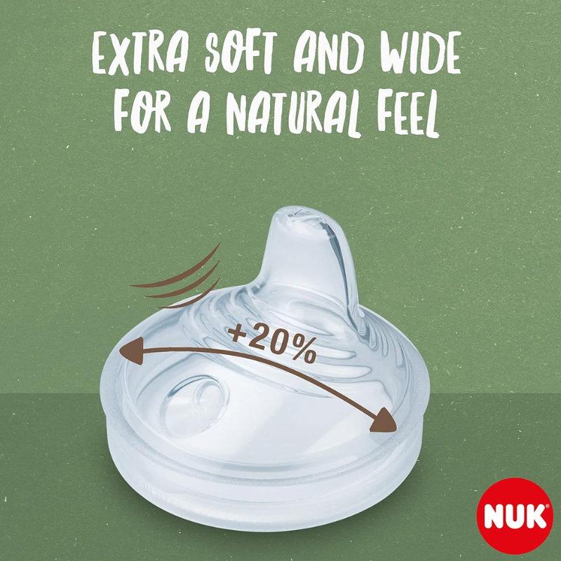Tasse d&#039;apprentissage lumineuse NUK Nature Sense 150 ml  6-mois plus