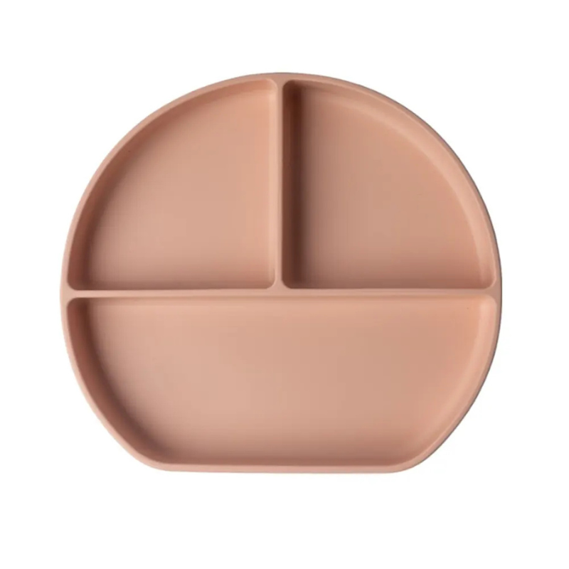 YUMMY Assiette en Silicone Multi-Compartiments avec Ventouse 4M+