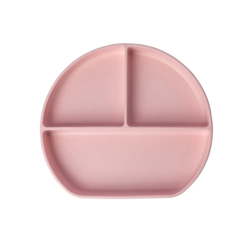 YUMMY Assiette en Silicone Multi-Compartiments avec Ventouse 4M+