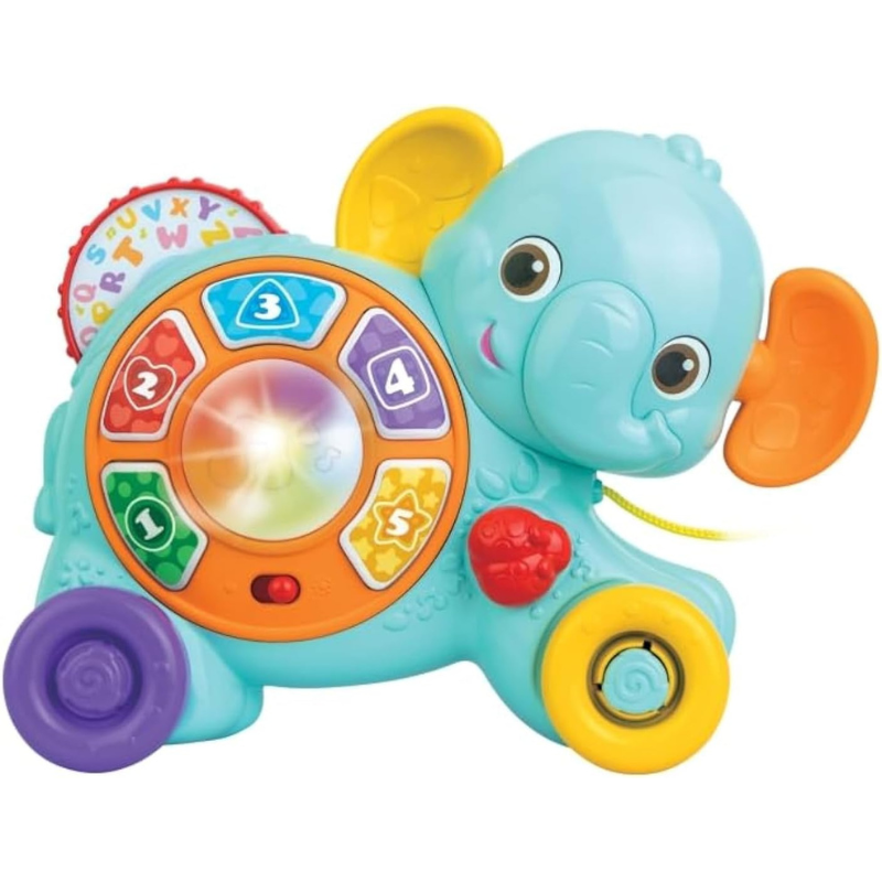 Jouet éléphant à tirer Winfun avec lumière, son et mélodies