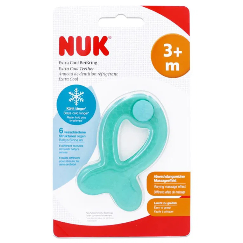 Nuk Anneau de dentition Extra Cool Poisson 3 mois et plus