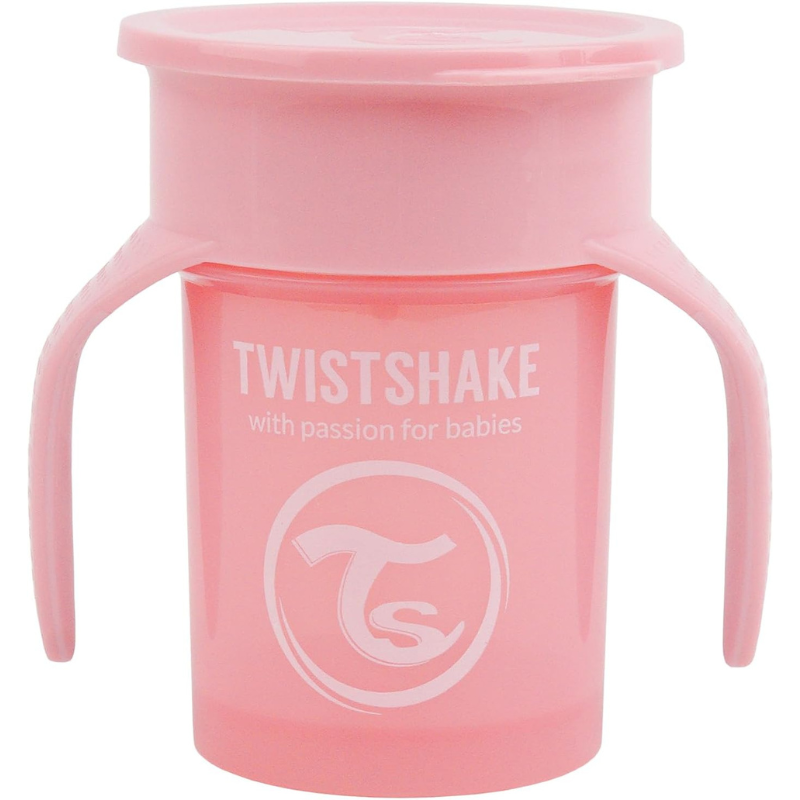 Twistshake Tasse d&#039;Entraînement 230ml 6M+ - Rose Pastel
