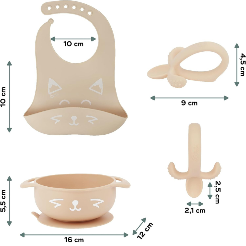 Babymoov Coffret Repas Bébé FIRST&#039;ISY Renard - Beige