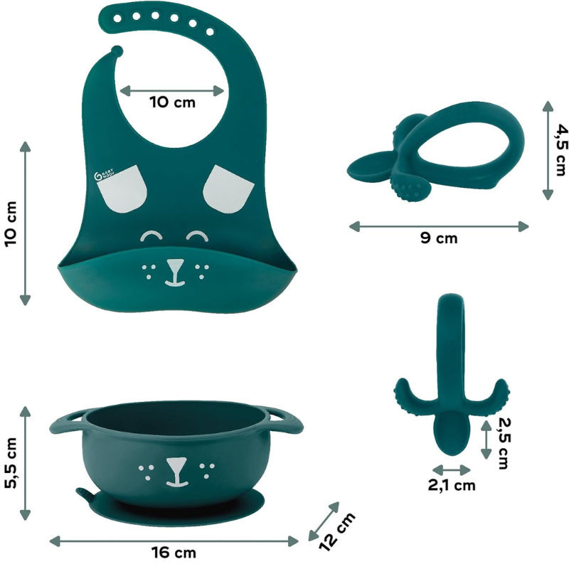 Babymoov Coffret Repas Bébé FIRST&#039;ISY Renard - Bleu