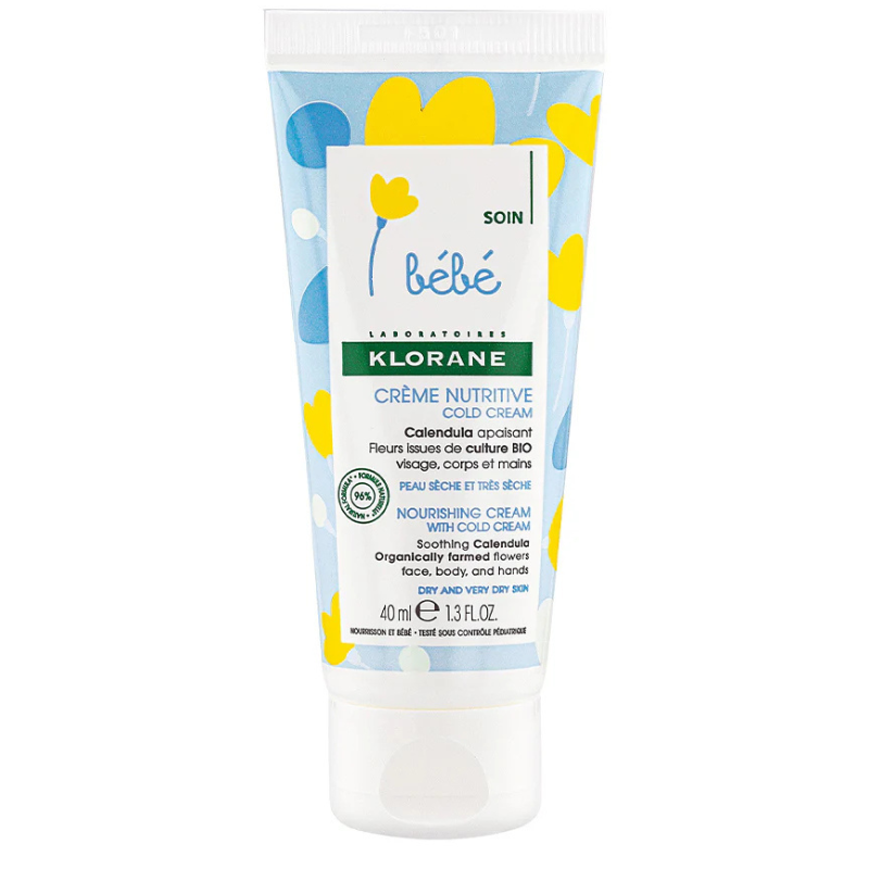 Klorane Bébé Crème nutritive au Cold Cream et Calendula - 40ml