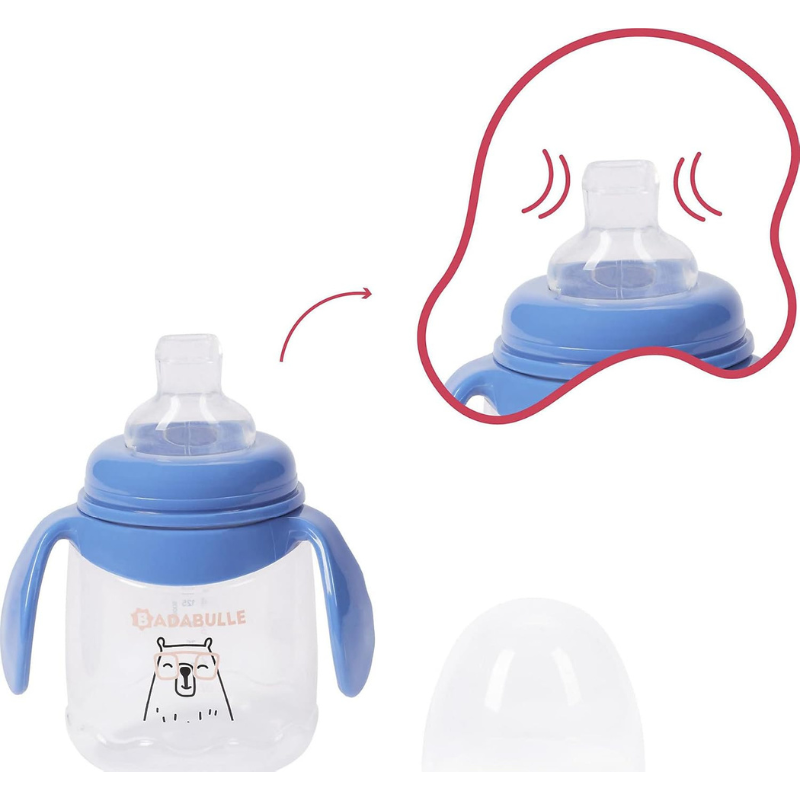 Tasses à bec anti-fuite 180ml x2 – Badabulle