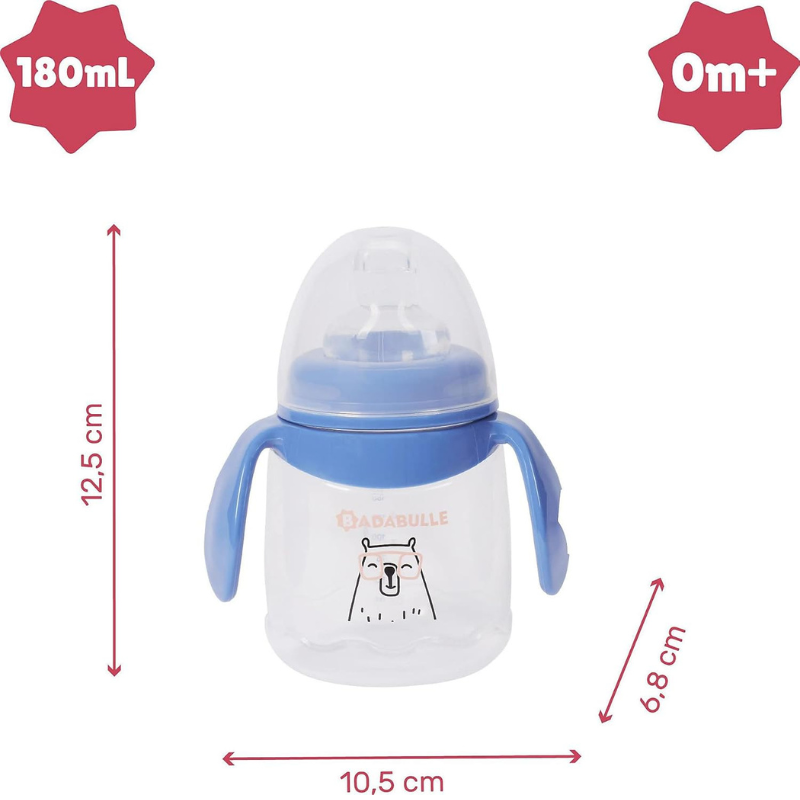 Tasses à bec anti-fuite 180ml x2 – Badabulle