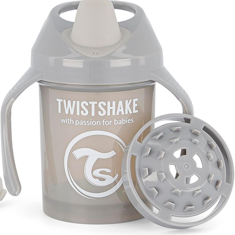 Mini gobelet anti-fuite Twistshake 230 ml - Gris perle 4+m