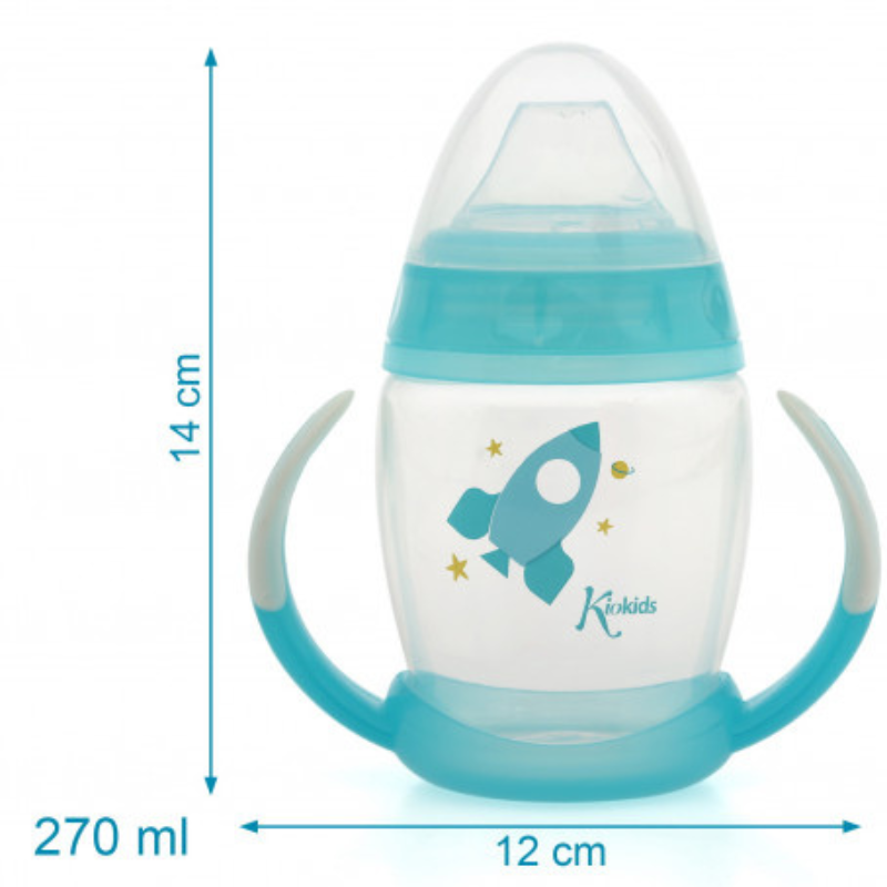 Tasse d&#039;apprentissage bleu Étape 1 - Brille dans le noir +6 MOIS