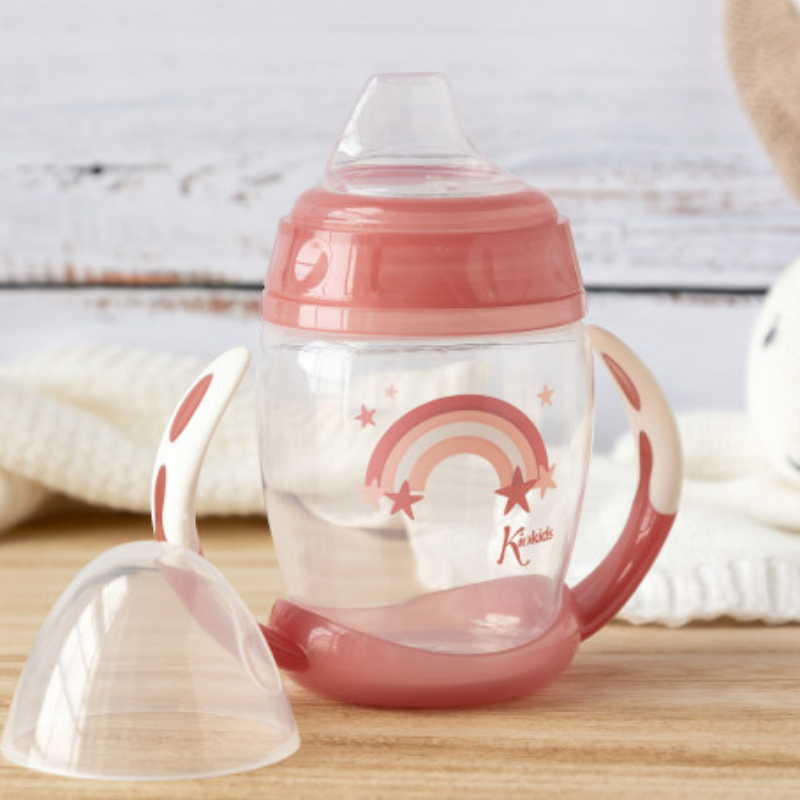 Tasse d&#039;apprentissage Rose Étape 1 – Brille dans le noir +6 MOIS