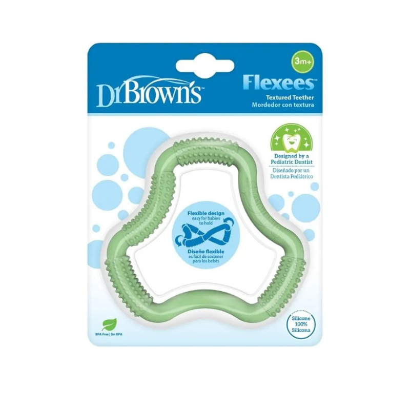 Dr. Brown&#039;s Anneau de dentition Flexees 3M+ - Vert