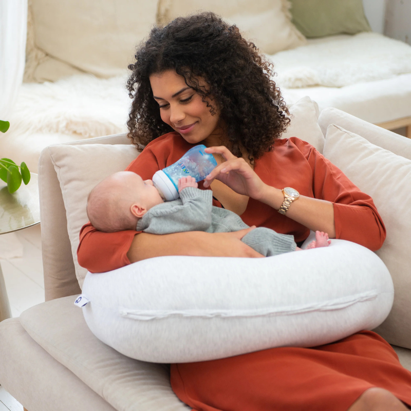 Coussin d&#039;Allaitement et Maternité Buddy Blanc Chine- Doomoo