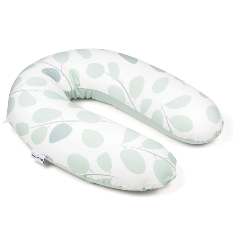 Coussin d&#039;Allaitement et Maternité Buddy  Feuilles Vert Aqua - Doomoo
