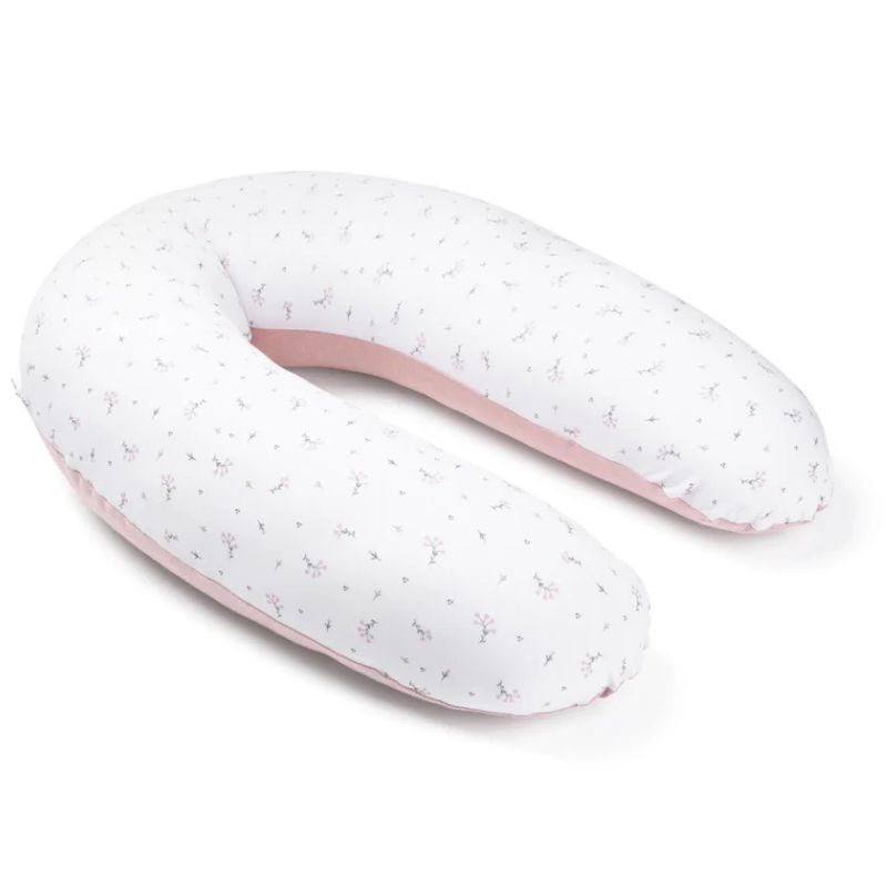 Coussin d&#039;Allaitement et Maternité Buddy  Fleur Rose - Doomoo