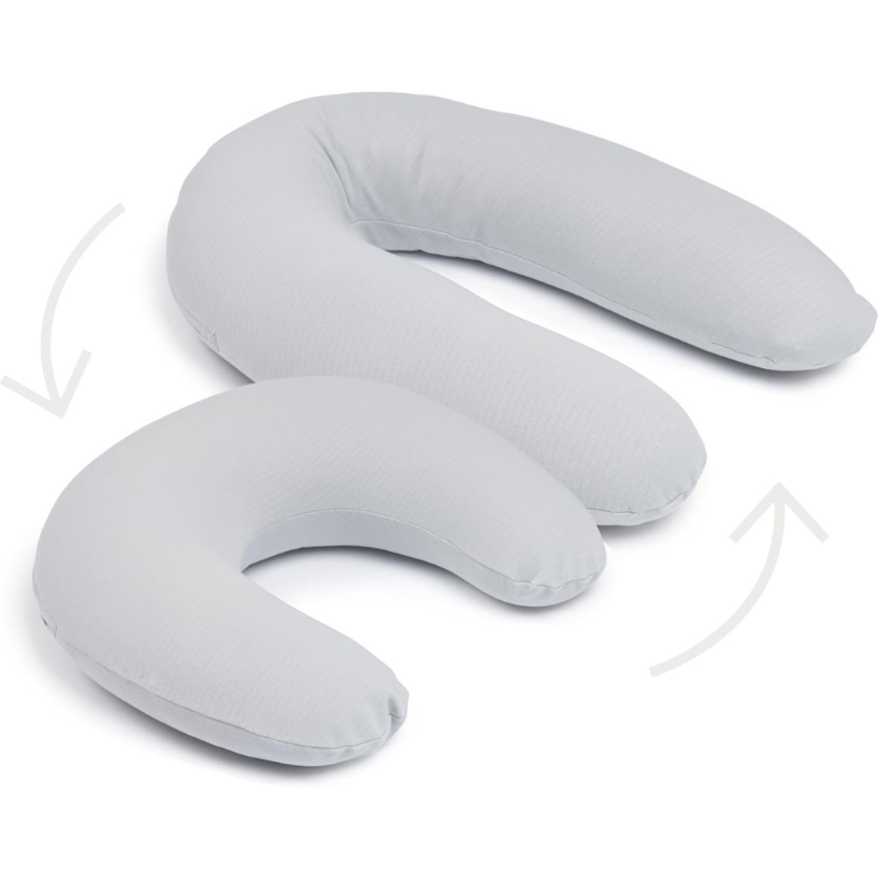 doomoo Coussin de Grossesse d&#039;allaitement 2 en 1 Twisty - Gris