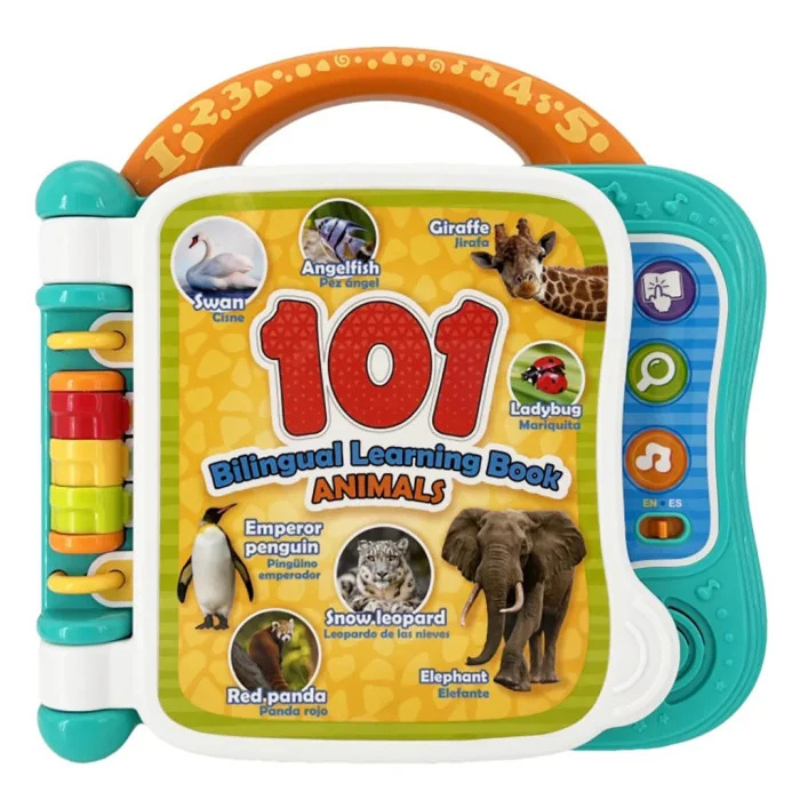 Livre d&#039;apprentissage bilingue -101 Animaux-  18m+  pour emmener partout – winfun
