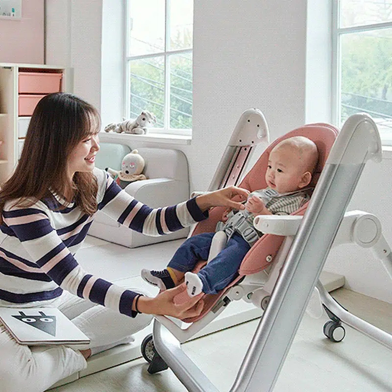 Chaise haute ERASME Rose – A Demain