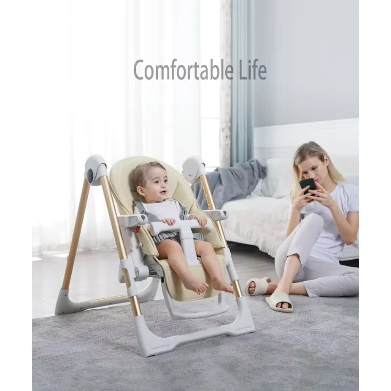 Chaise haute Cléon 3 en 1 Rose Gold – A Demain