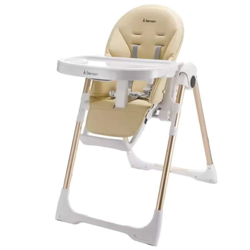 Chaise haute CLEO 3 en 1 beige gold – A Demain