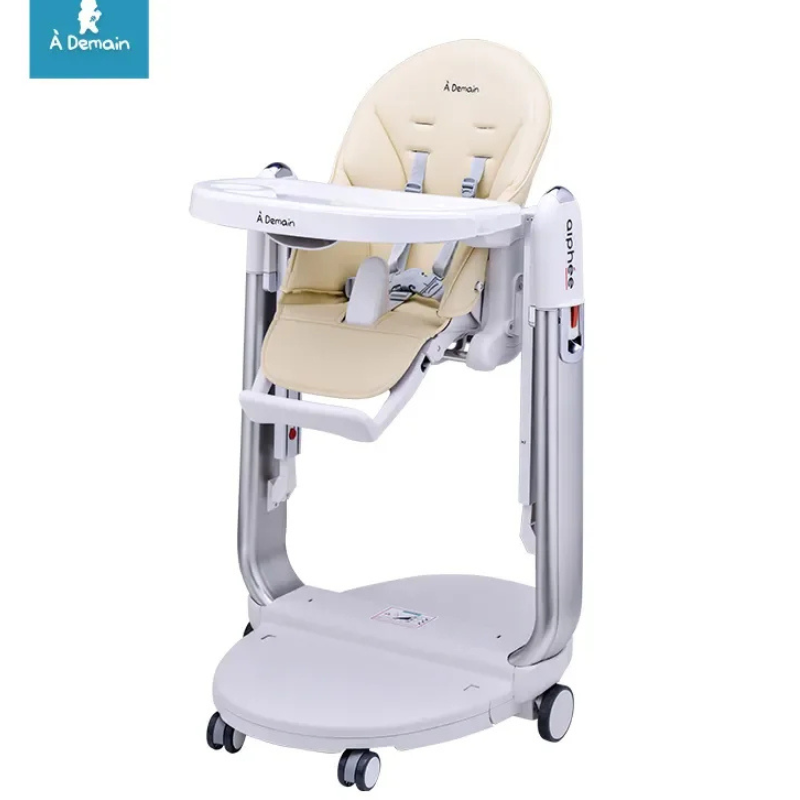 Chaise haute multifonctionnelle 3 en 1 beige – A Demain