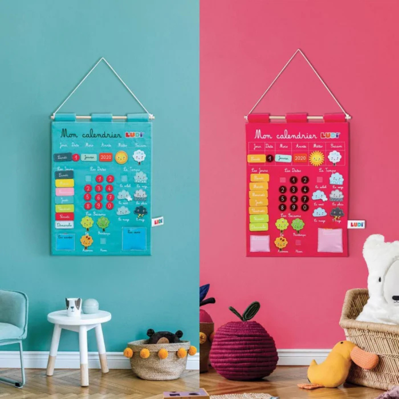 Ludi Calendrier Basic Bleu Jouet Éducatif 3ans+