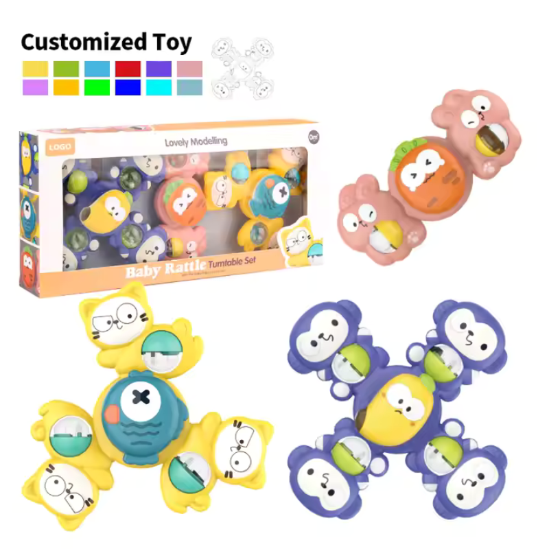 Lot de 3 pièces bébé bain Spinner rotatif