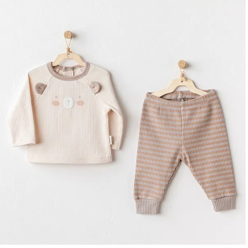 Andywawa Ensemble costume 2 pièces beige