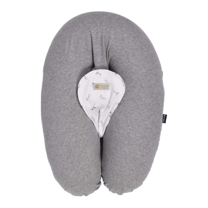 Candide Coussin Multirelax 3en1 - Gris Chiné Lapin