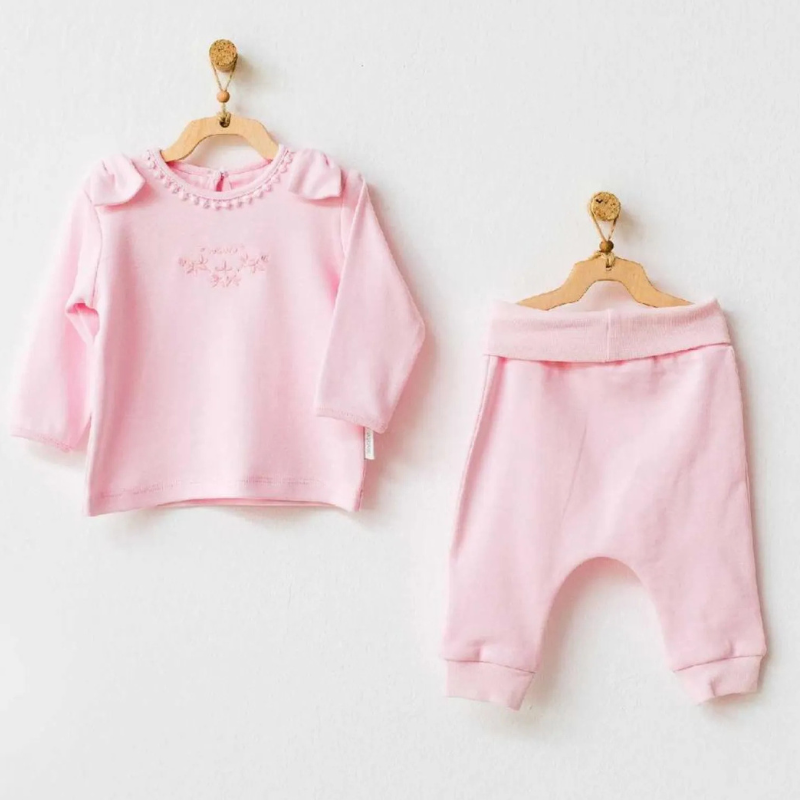 Ensemble Fille 2 pièces pour bébé  Rose - Andywawa