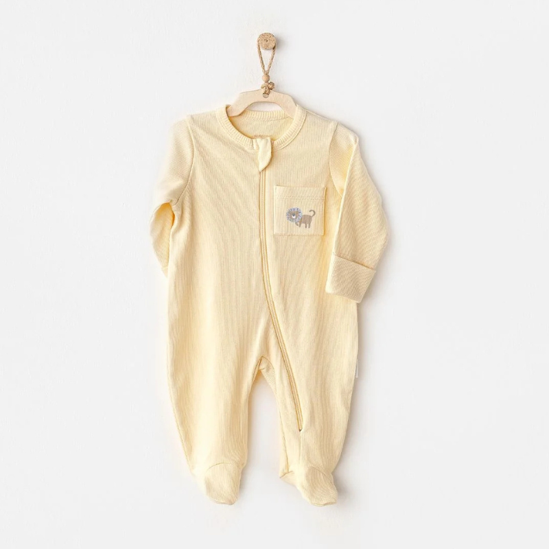 Barboteuse bébé Combinaison jaune petit roi AC25811 - Andywawa