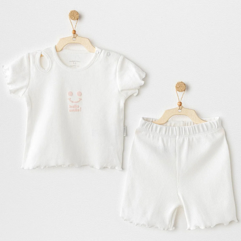 Ensemble bébé 2 pièces blanc AC25900  Andywawa