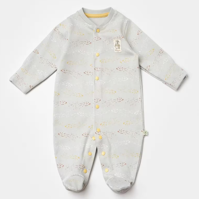 Combinaison nouveau-né  Penguin 60776 Écru Gris - Biorganic