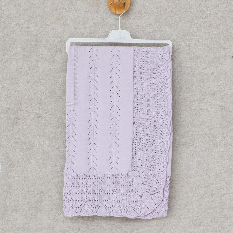 Couverture Bébé Leio King – Coton Lila