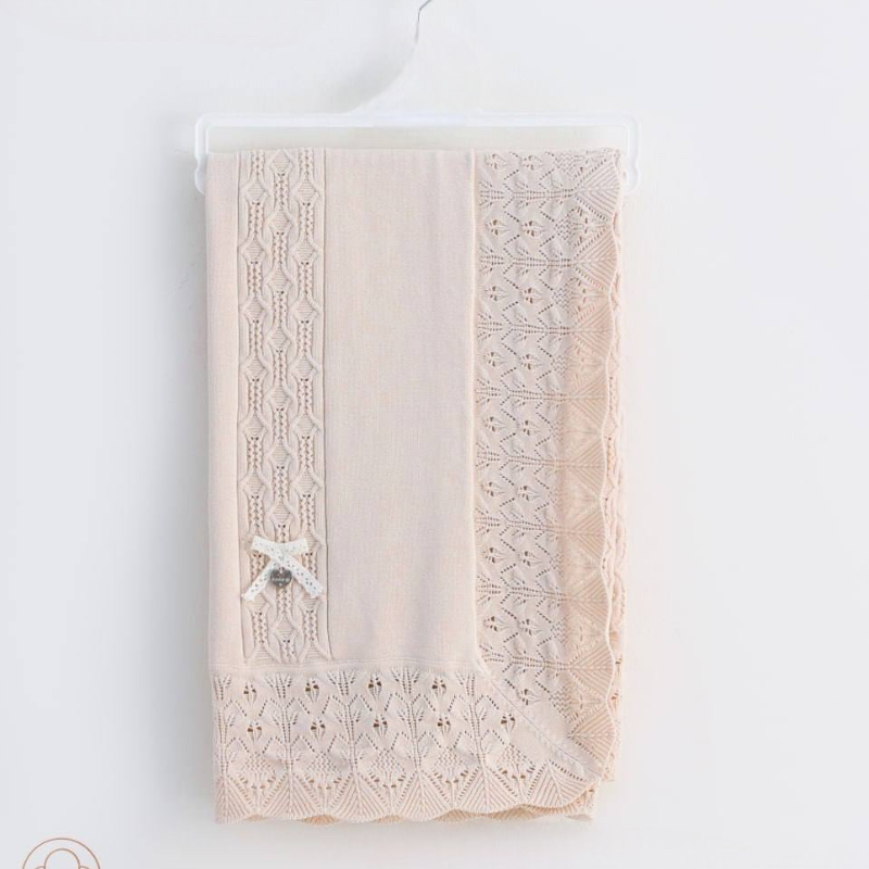 Couverture Bébé – Coton Beige 6361