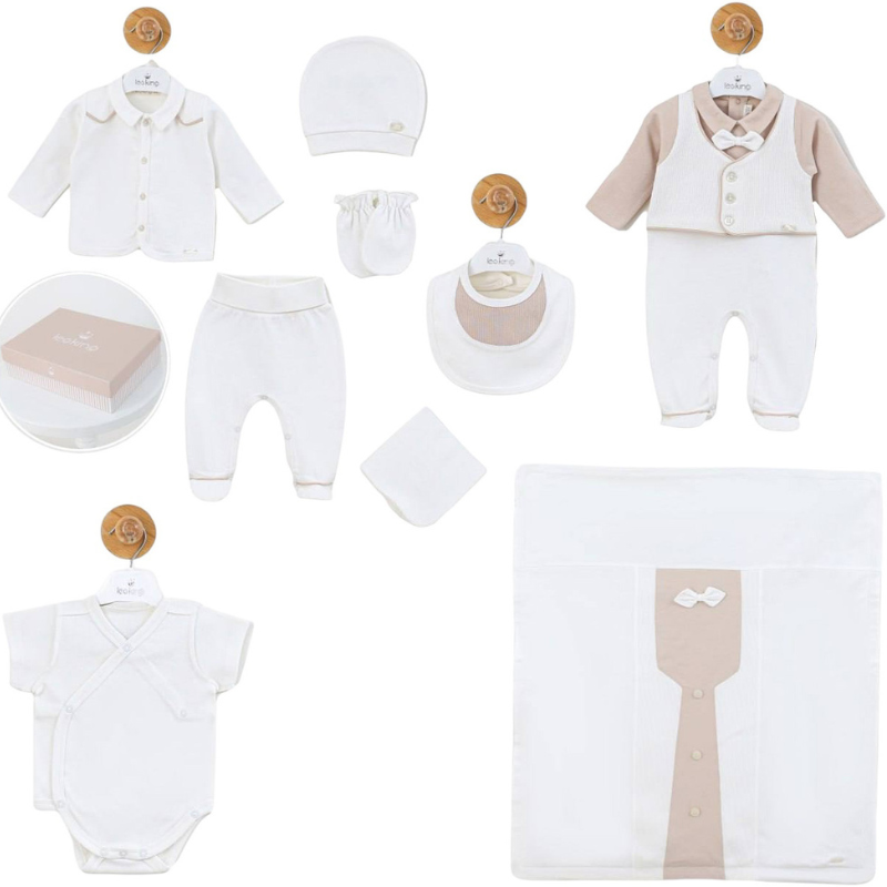 Ensemble de 9 articles Beige - leoKing