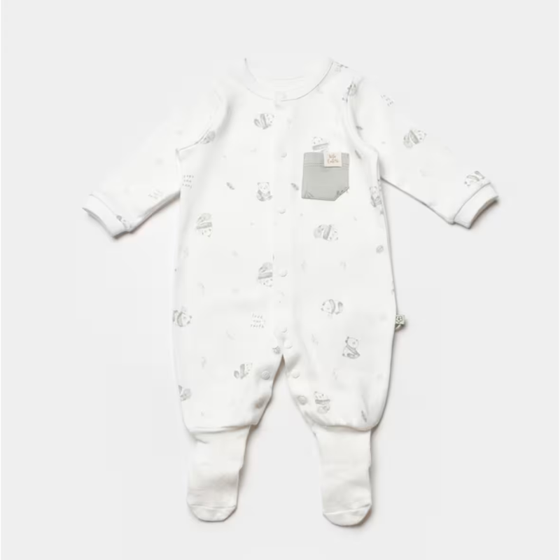 Combinaison bébé Vert- Biorganic