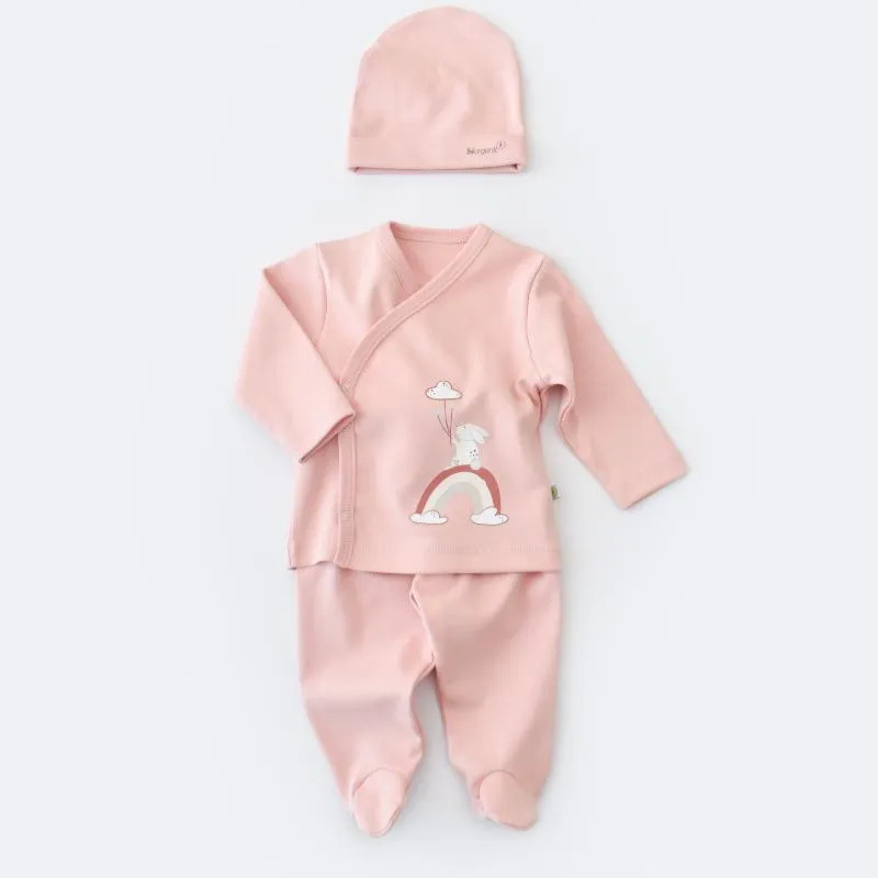 Andywawa Ensemble  pour bébé fille Rose - Biorganic