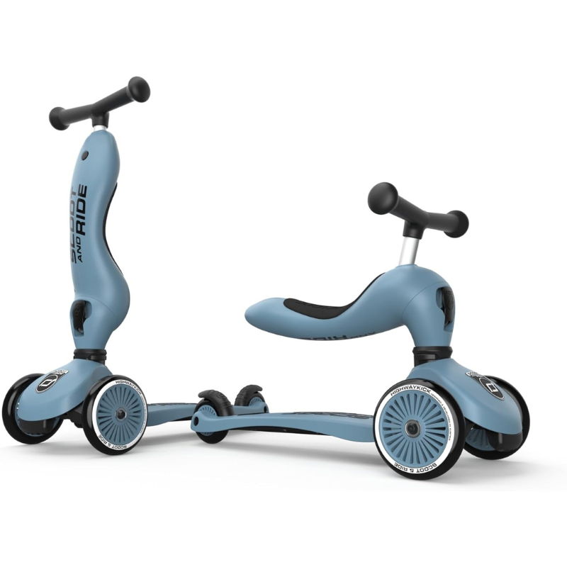Trottinette bébé Highwaykick 1 BLEU ACIER  - SCOOT AND RIDE