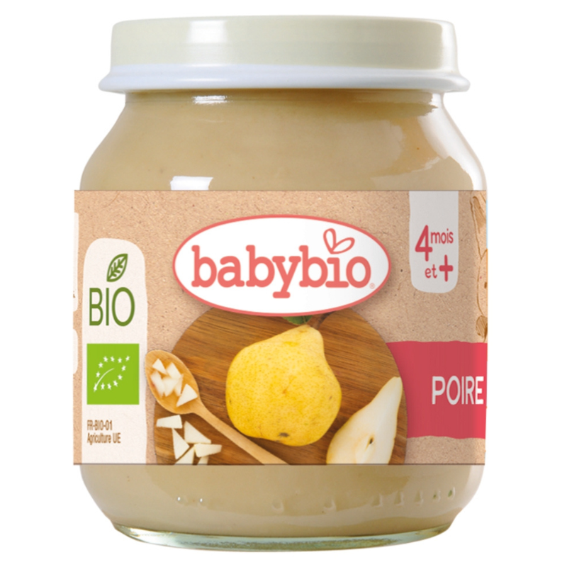 Purée de fruits bio Babybio - Poires, 130 g