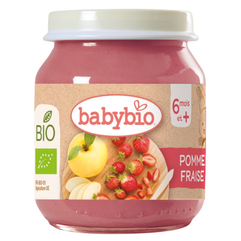 Babybio fraises, pommes et myrtilles confites 130 g