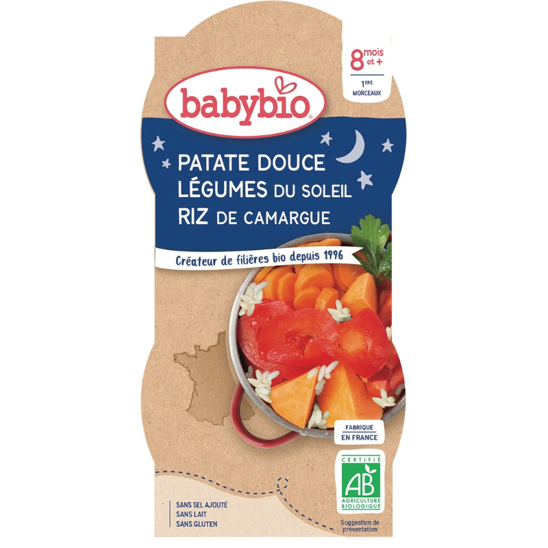 Plat bébé dès 8 mois Légumes du soleil BABYBIO