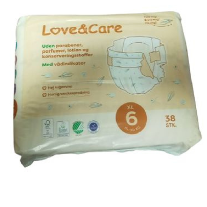 Couches Love Care 6 junior 7-16 kg( 38x4)